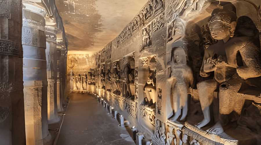 Maharashtra tourism, Ajanta caves, Ellora caves, UNESCO World Heritage Sites.